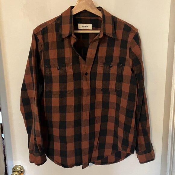 Buck Mason Craftsman Flannel 2 Pocket Station Shirt - Picture 1 of 3